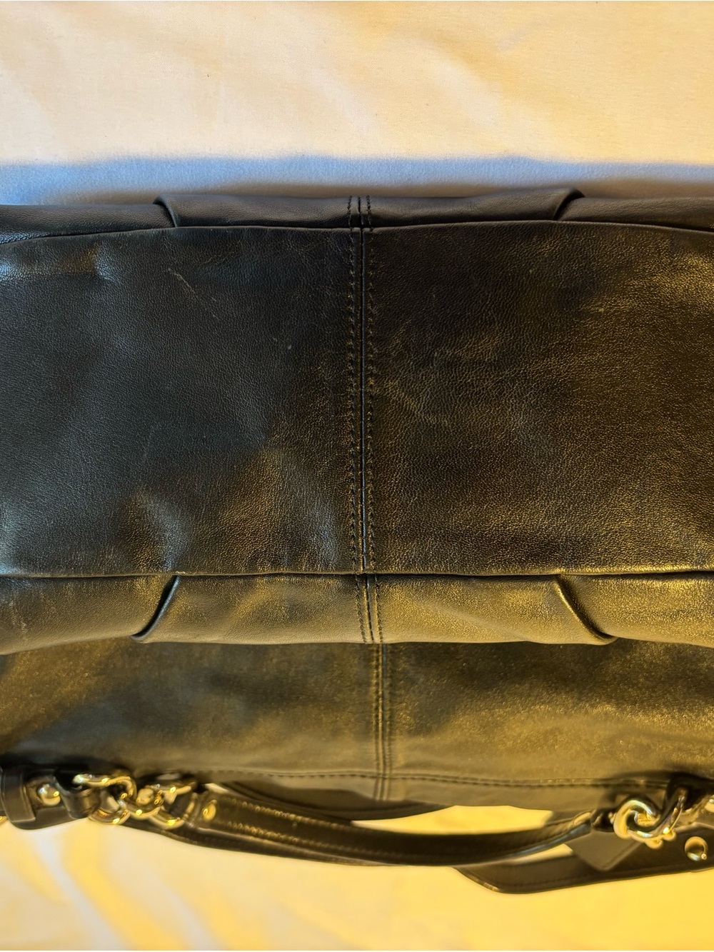 Coach Brooke #14820 in a soft smooth black leather with silver hardware accents - Picture 10 of 14